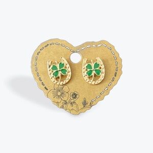 Shamrock ☘️ horseshoe Earrings